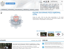 Tablet Screenshot of oborniki.policja.gov.pl