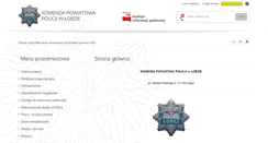 Desktop Screenshot of bip.lobez.kpp.policja.gov.pl