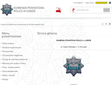 Tablet Screenshot of bip.lobez.kpp.policja.gov.pl