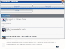 Tablet Screenshot of komisariat4.krakow.malopolska.policja.gov.pl