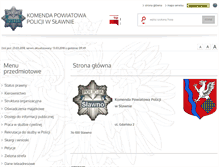 Tablet Screenshot of bip.slawno.kpp.policja.gov.pl