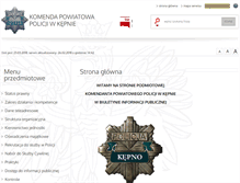 Tablet Screenshot of bip.kepno.kpp.policja.gov.pl