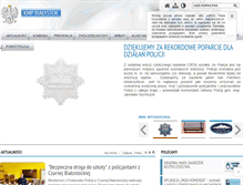 Tablet Screenshot of bialystok.policja.gov.pl