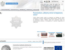 Tablet Screenshot of podlaska.policja.gov.pl