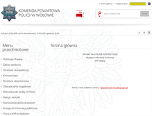 Tablet Screenshot of bip.wolow.policja.gov.pl