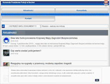 Tablet Screenshot of bochnia.policja.gov.pl