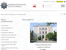 Tablet Screenshot of bip.brzeg.kpp.policja.gov.pl