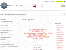 Tablet Screenshot of bip.olsztyn.kwp.policja.gov.pl
