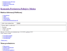 Tablet Screenshot of bip.mielec.kpp.policja.gov.pl