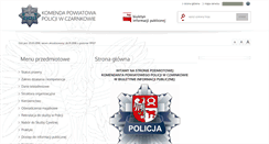Desktop Screenshot of bip.czarnkow.kpp.policja.gov.pl