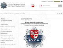Tablet Screenshot of bip.czarnkow.kpp.policja.gov.pl