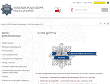 Tablet Screenshot of bip.lipno.kpp.policja.gov.pl