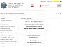 Tablet Screenshot of bip.grodziskwlkp.kpp.policja.gov.pl