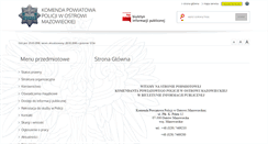 Desktop Screenshot of bip.ostrowmazowiecka.kpp.policja.gov.pl