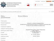 Tablet Screenshot of bip.ostrowmazowiecka.kpp.policja.gov.pl