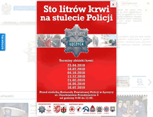 Tablet Screenshot of leczyca.policja.gov.pl