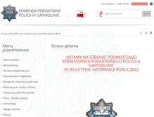 Tablet Screenshot of bip.garwolin.kpp.policja.gov.pl
