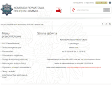 Tablet Screenshot of bip.luban.policja.gov.pl