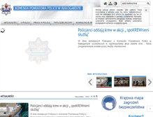 Tablet Screenshot of bialogard.policja.gov.pl