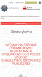 Mobile Screenshot of bip.lodz.kwp.policja.gov.pl
