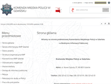Tablet Screenshot of bip.gdansk.kmp.policja.gov.pl