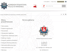 Tablet Screenshot of bip.krasnik.kpp.policja.gov.pl