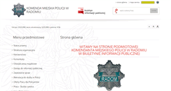 Desktop Screenshot of bip.radom.kmp.policja.gov.pl