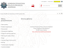 Tablet Screenshot of bip.pruszczgdanski.kpp.policja.gov.pl