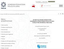 Tablet Screenshot of bip.lesko.kpp.policja.gov.pl