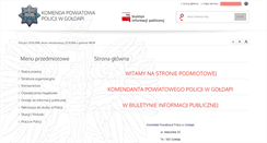 Desktop Screenshot of bip.goldap.kpp.policja.gov.pl