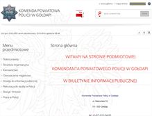 Tablet Screenshot of bip.goldap.kpp.policja.gov.pl