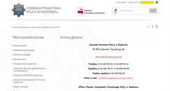 Desktop Screenshot of bip.radomsko.kpp.policja.gov.pl
