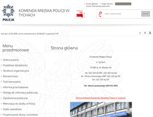 Tablet Screenshot of bip.tychy.kmp.policja.gov.pl