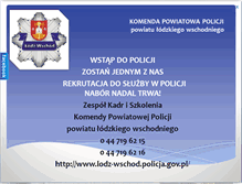 Tablet Screenshot of lodz-wschod.policja.gov.pl