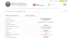 Desktop Screenshot of bip.zdunskawola.kpp.policja.gov.pl