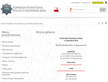 Tablet Screenshot of bip.zdunskawola.kpp.policja.gov.pl