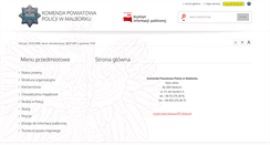Desktop Screenshot of bip.malbork.kpp.policja.gov.pl