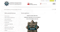 Desktop Screenshot of bip.oborniki.kpp.policja.gov.pl