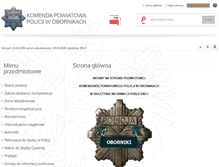Tablet Screenshot of bip.oborniki.kpp.policja.gov.pl