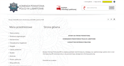 Desktop Screenshot of bip.lubartow.kpp.policja.gov.pl