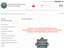 Tablet Screenshot of bip.kolno.kpp.policja.gov.pl