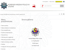 Tablet Screenshot of bip.leszno.kmp.policja.gov.pl
