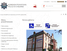 Tablet Screenshot of bip.chelmno.kpp.policja.gov.pl