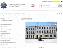 Tablet Screenshot of bip.znin.kpp.policja.gov.pl