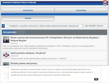 Tablet Screenshot of kpp-krakow.policja.gov.pl
