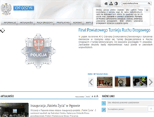 Tablet Screenshot of gostyn.policja.gov.pl