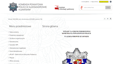 Desktop Screenshot of bip.aleksandrowkujawski.kpp.policja.gov.pl
