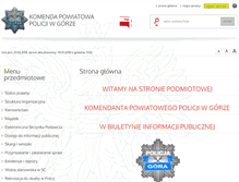 Tablet Screenshot of bip.gora.policja.gov.pl