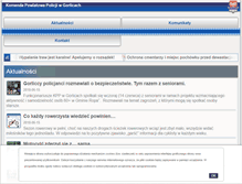 Tablet Screenshot of gorlice.policja.gov.pl
