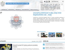 Tablet Screenshot of leszno.policja.gov.pl